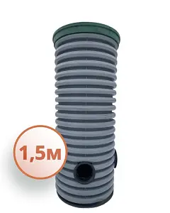 Дренажный колодец d460 h1500 с зеленой крышкой (отводы 160 мм) 0